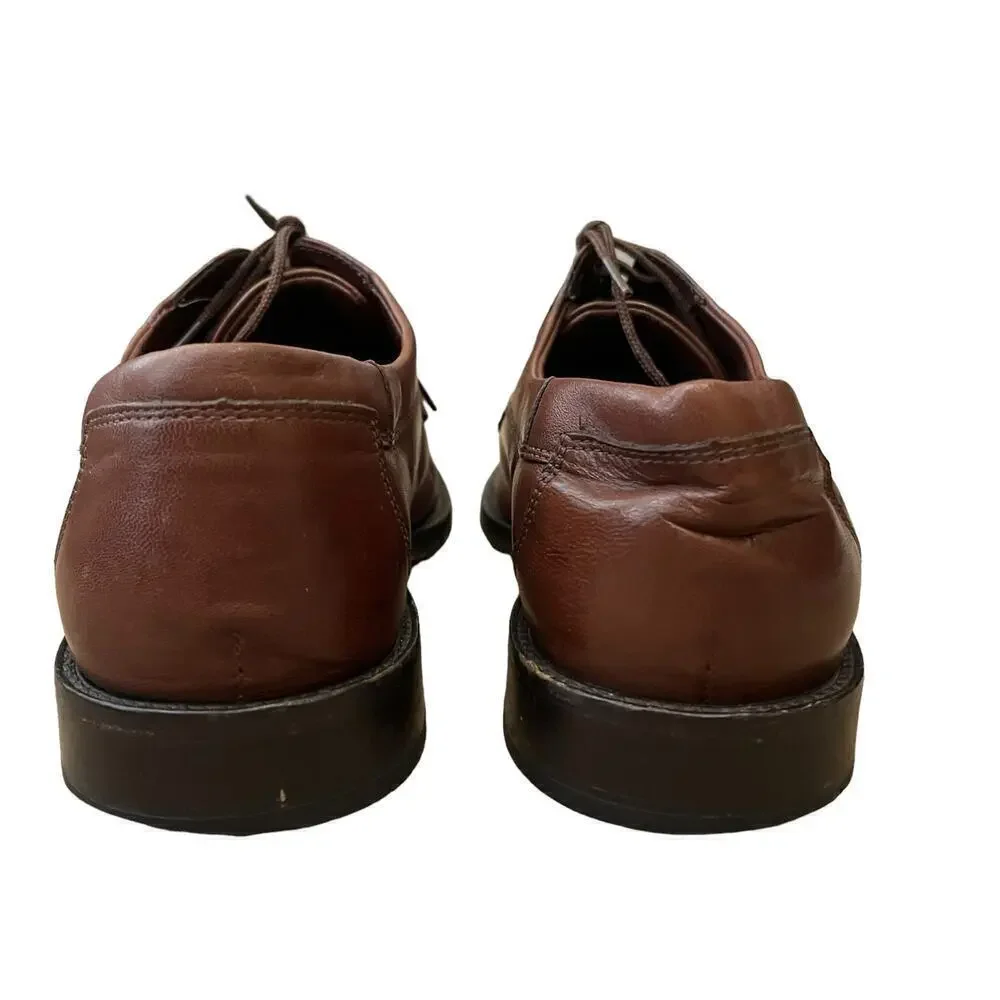 Johnston & Murphy Oxfords Men’s 8.5 Brown Leather Cap Toe Dress Shoes Office